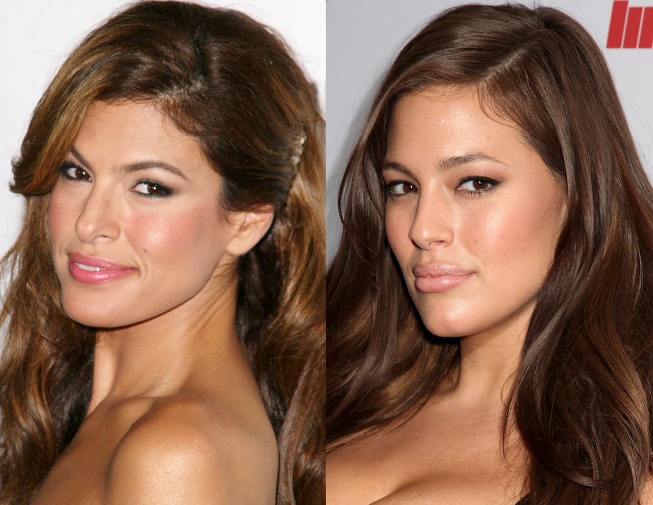 Una nació en Florida y la otra en Nebraska, una tiene 46 años y la otra 32; sin embargo, la actriz Eva Mendes y la modelo Ashley Graham lo tienen todo para parecer hermanas de sangre.