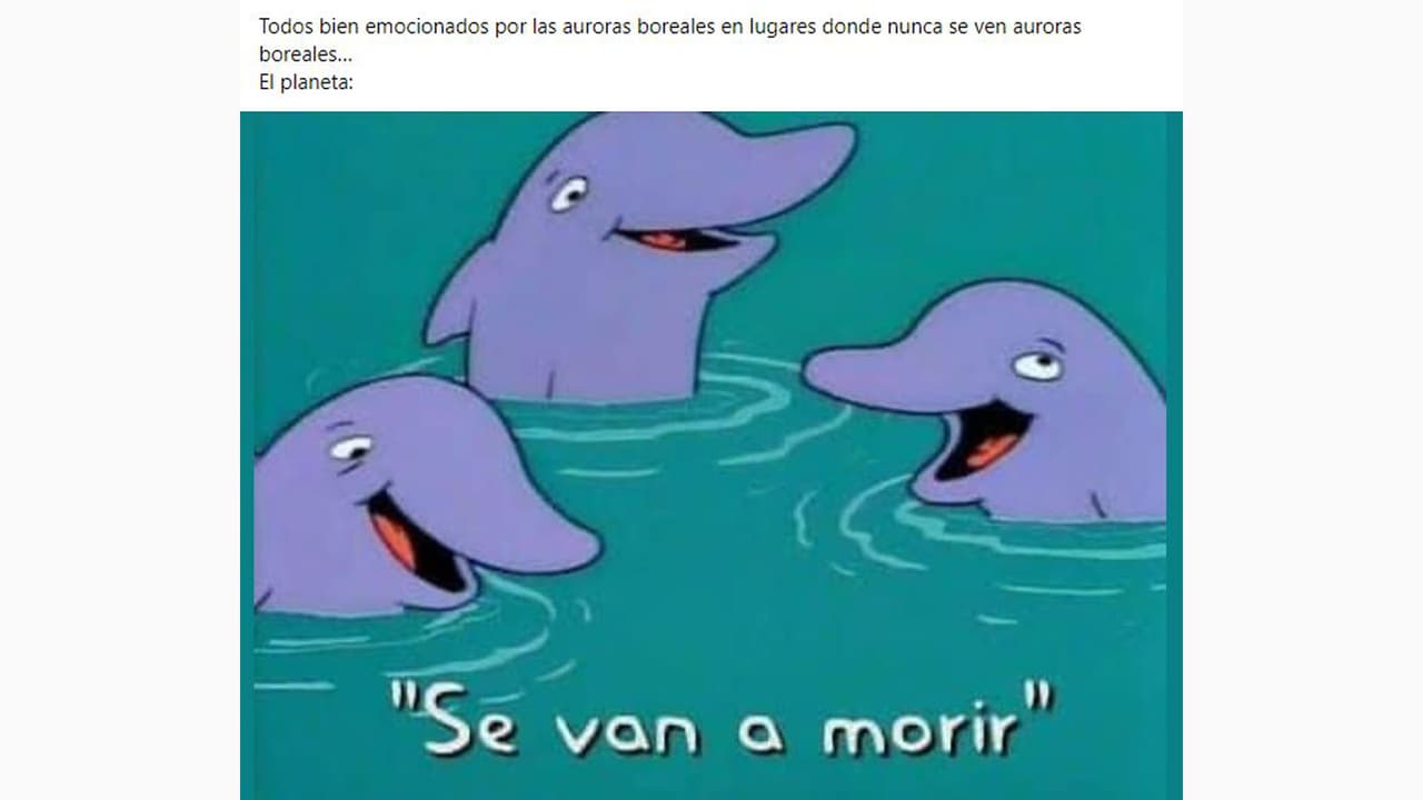 memes sobre auroras boreales