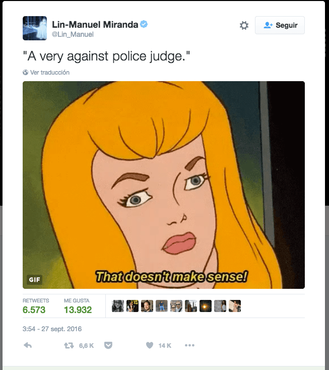 "Un juez muy antipolicía". Eso... no tiene ningún sentido.