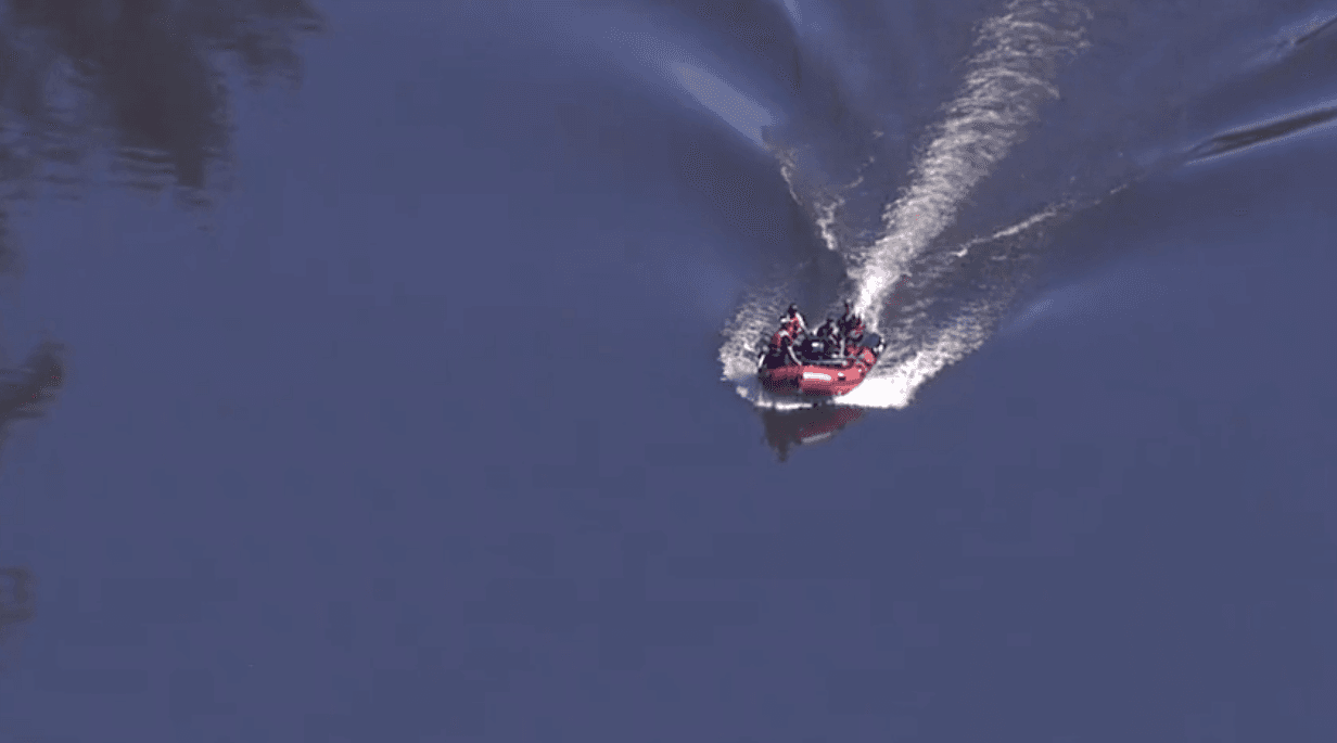 Las imágenes compartidas por nuestro
<a href="https://abc11.com/traffic/search-on-after-2-vehicles-reportedly-crash-into-cape-fear-river/6310110/" target="_blank">socio editorial ABC 11</a> mostraron el momento en que los rescatistas iniciaron la búsqueda de posibles sobrevivientes alrededor de las 7 p.m. del jueves.