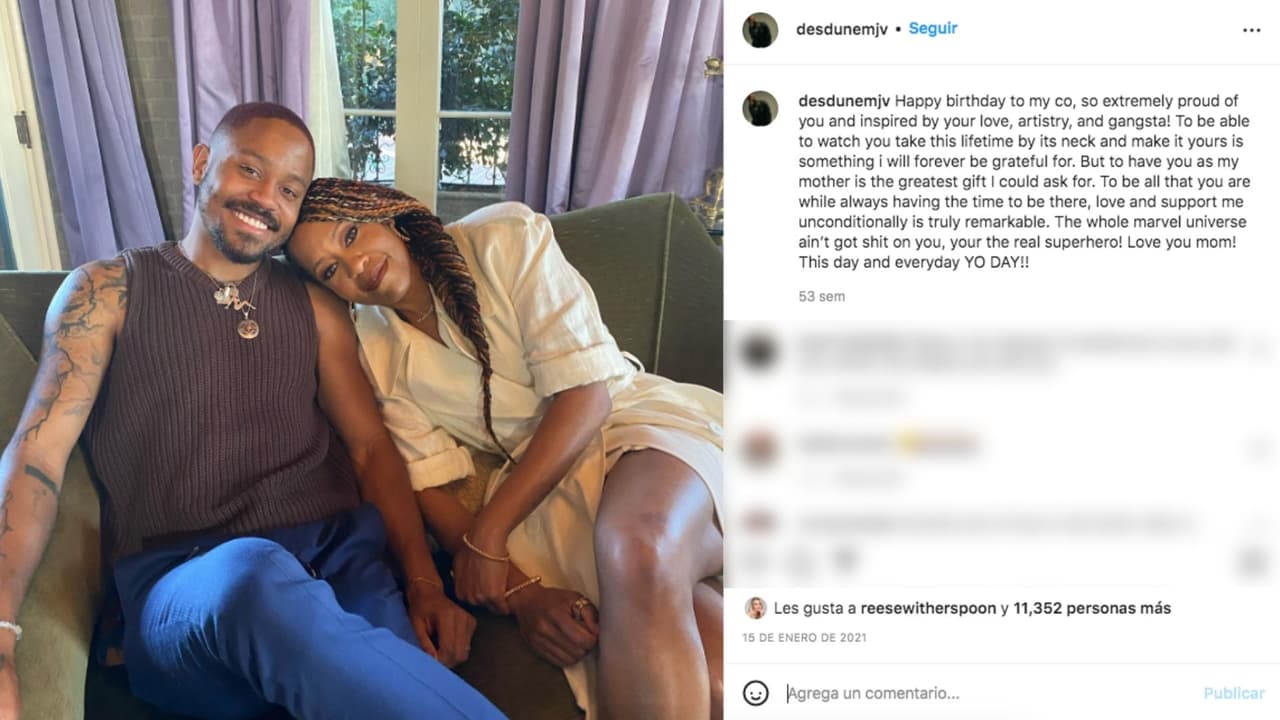 Felicitación de cumpleaños de Ian Alexander a su mamá, la actriz Regina King