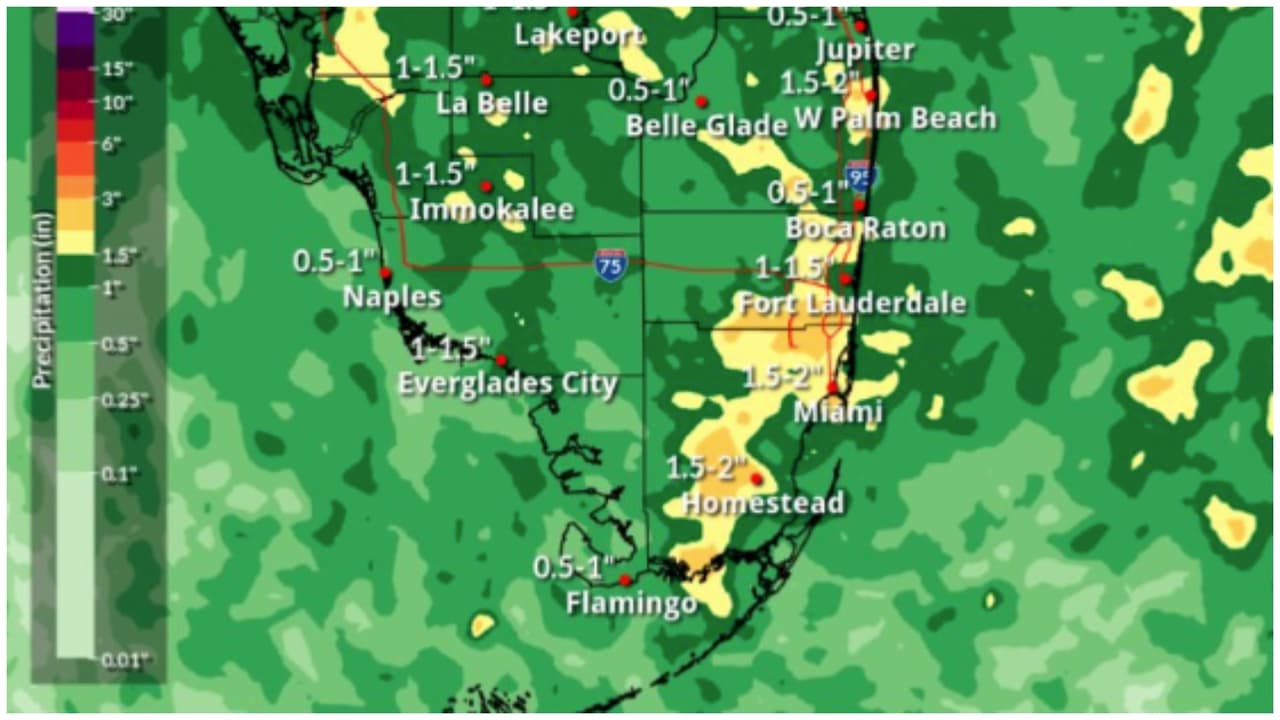 Millones de residentes del sur de Florida bajo riesgo de inundaciones repentinas
