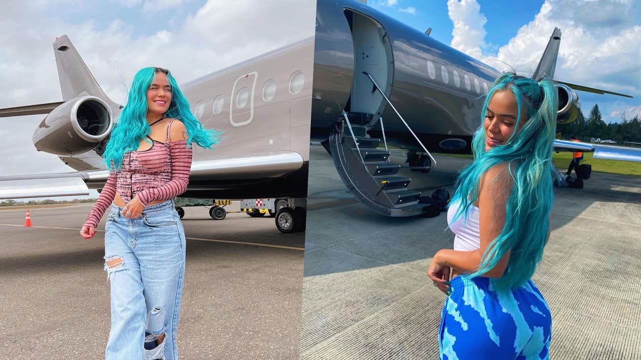 <h3 class="cms-H3-H3">Karol G</h3>
<br>
<br>La colombiana se une al grupo de artistas que tienen su propio avión privado. J Balvin puso en venta una de sus aeronaves y
<a href="https://www.univision.com/musica/karol-g-y-su-coleccion-automoviles-deportivos-fotos" target="_blank">Karol G aprovechó para comprar</a> el majestuoso avión. La artista nombró a su adquisición “Tusa Airlines”, y ha prestado su jet para eventos benéficos.