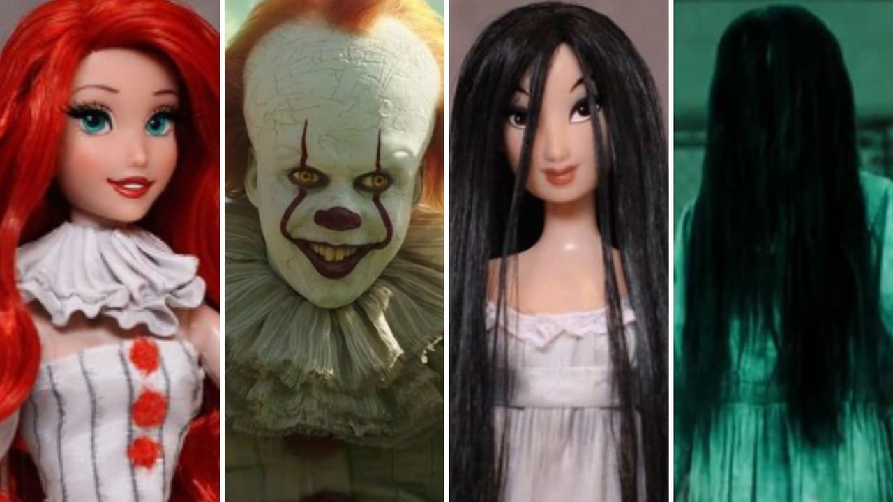Las princesas Disney se convirtieron en personajes de películas terror y lucen escalofriantes