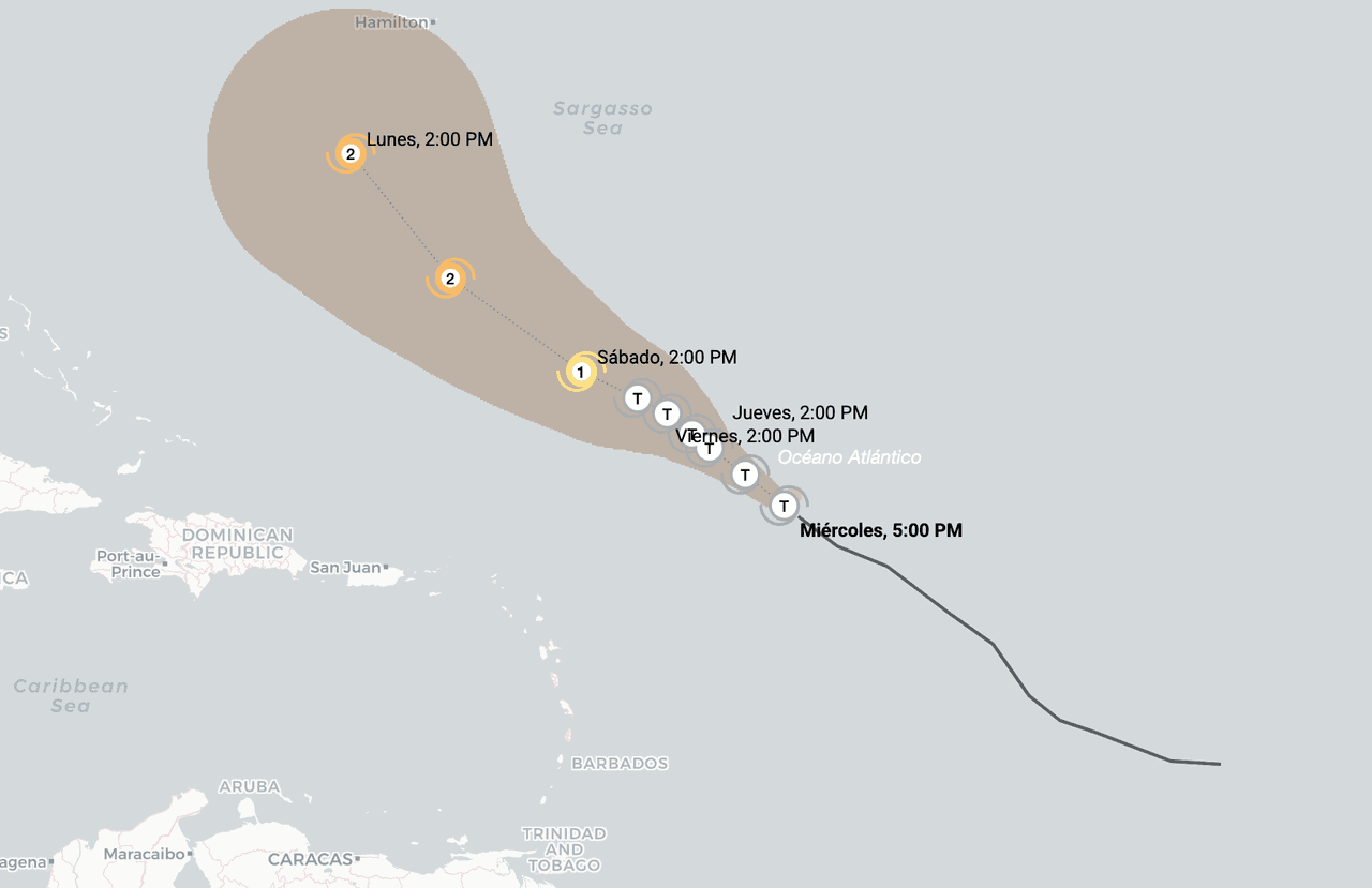 🔴 Huracán Humberto | Trayectoria en vivo: sigue aquí toda la información más reciente