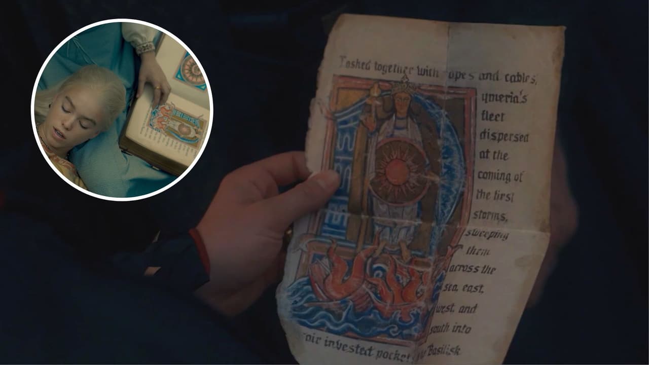 La hoja es un recuerdo de cuando Alicent y Rhaenyra eran amigas.