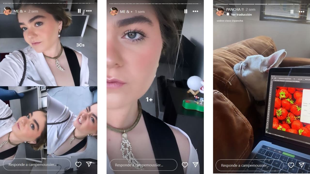 Camila Peralta, hija de Sabine Moussier, reveló que pensaba estudiar producción.