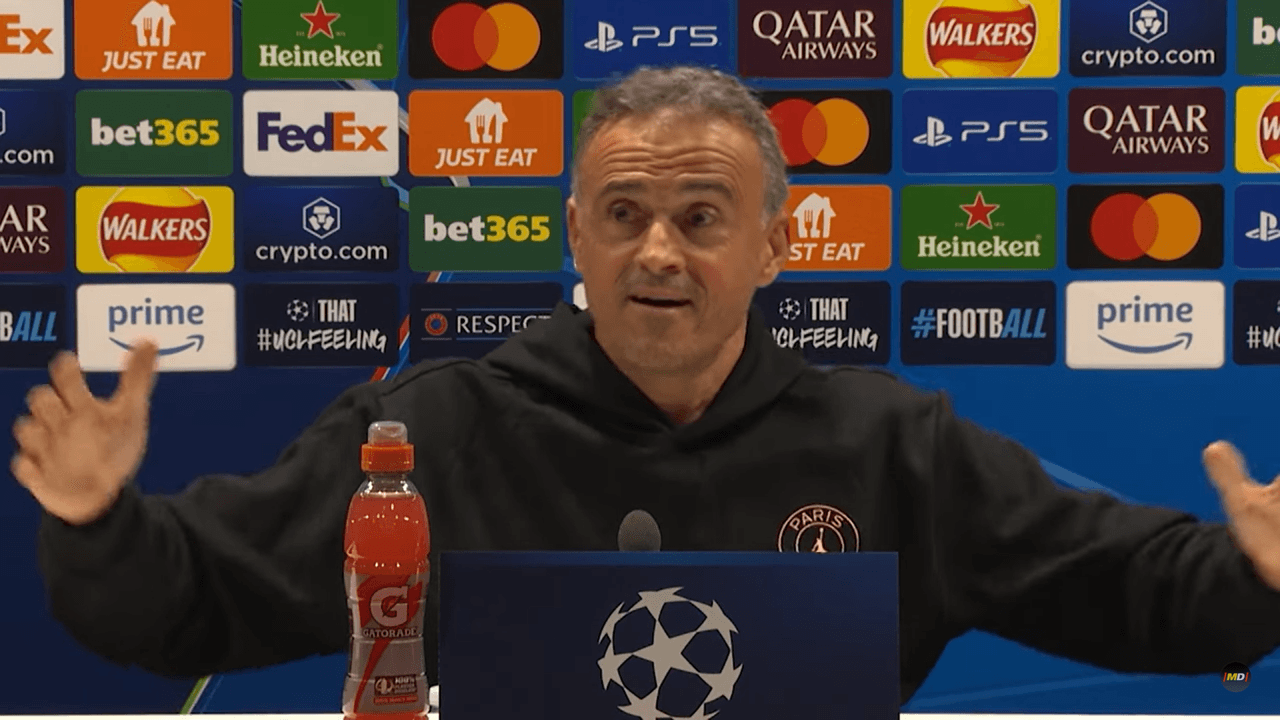 Luis Enrique ironiza sobre Dembélé por su ausencia en Champions League
