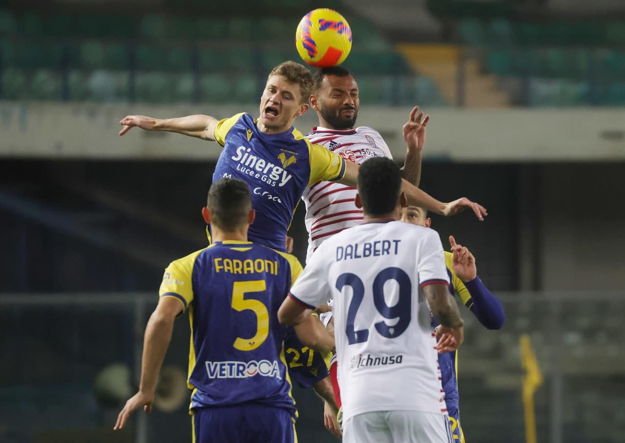 Hellas Verona y Cagliari no se hacen daño durante la J15 en la Serie A, éste último no ha podido salir de los puestos del descenso.