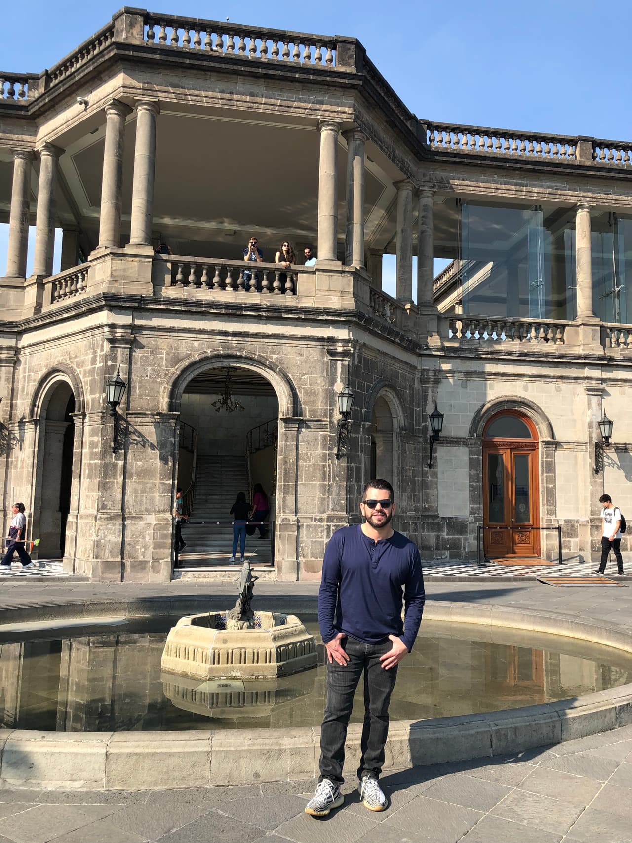 En el Castillo de Chapultepec en la Ciudad de Mexico