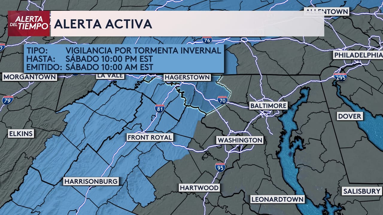 Se activa vigilancia por tormenta invernal, la primera de este 2024 que afecta el DMV