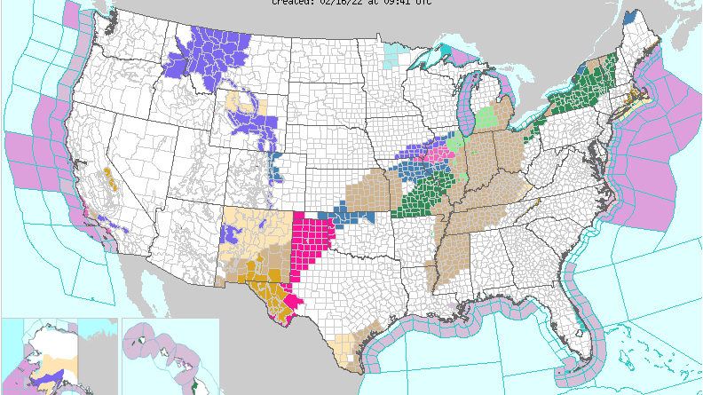 Nieve, tormenta y frío de un lado, amenaza de tornados del otro: alertas por el clima desde Texas hasta Chicago