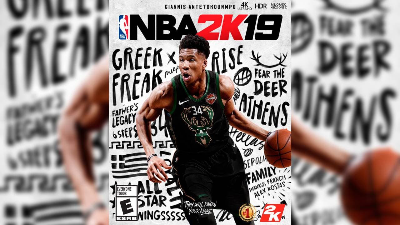 NBA 2K19 | Luego de convertirse en el jugador revelación en la NBA, Giannis Antetokounmpo fue el anfitrión de la portada en 2019.