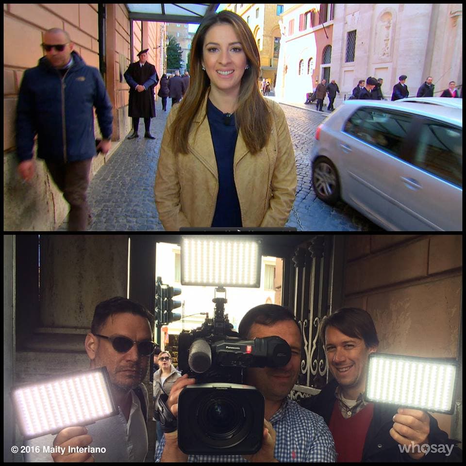 ¡Delante y detrás de cámara! No me puedo quejar, con el mejor equipo.