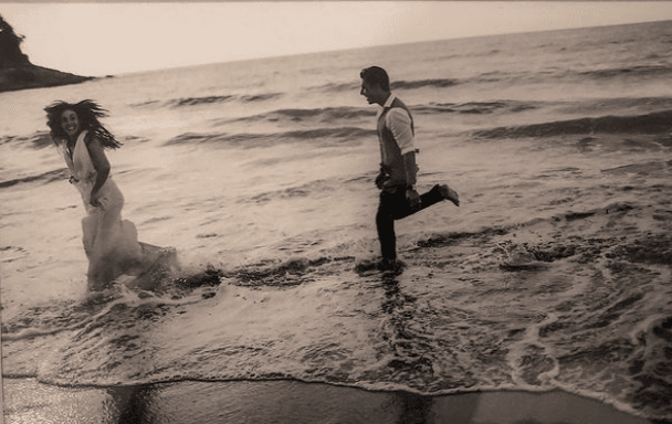 La pareja de actores se juró amor eterno en una playa de Nayarit el 22 de noviembre de 2014.