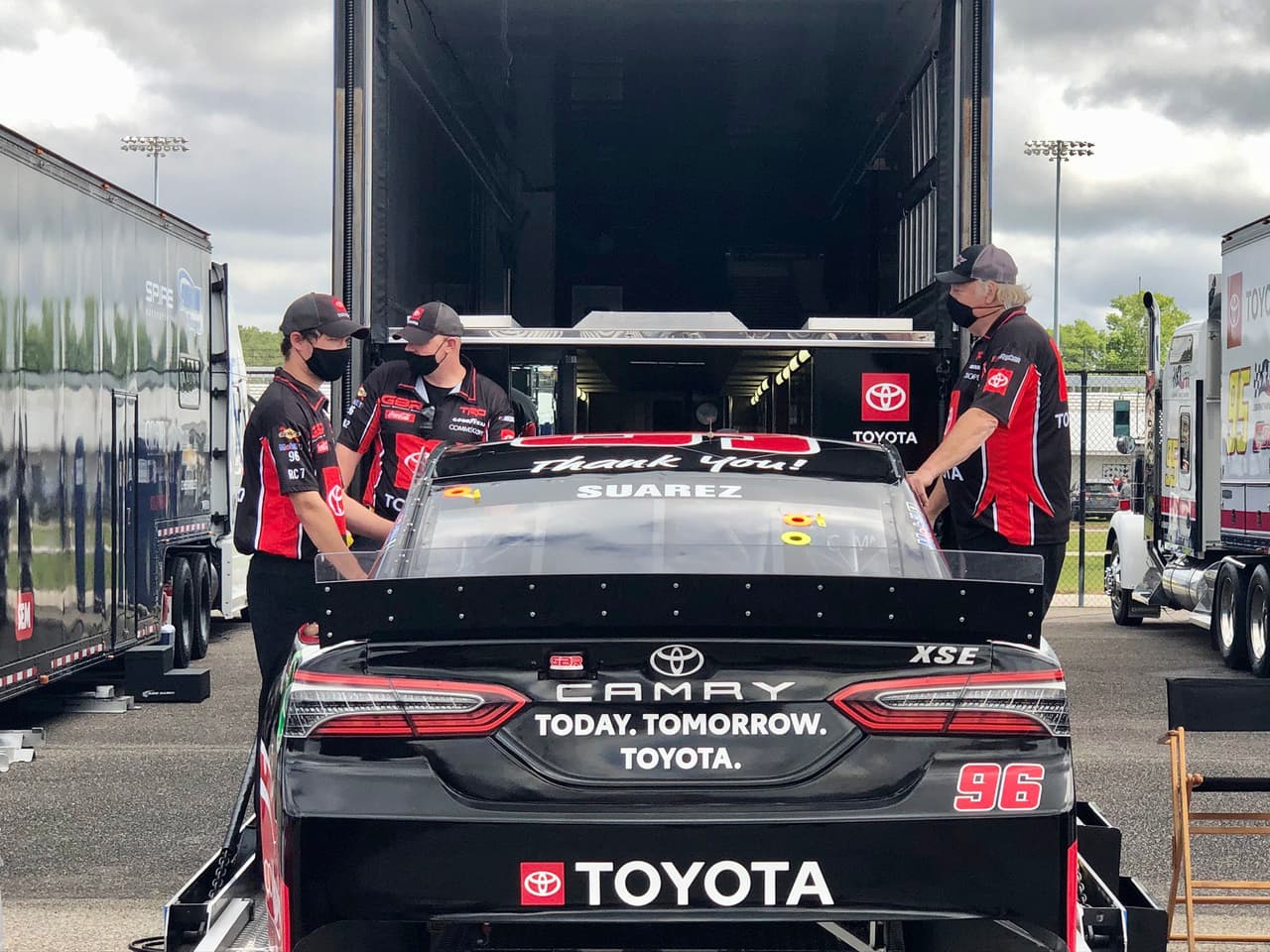 Daniel Suárez se dijo muy contento de poder volver a correr y agradeció a la Nascar que sea de manera tan segura.