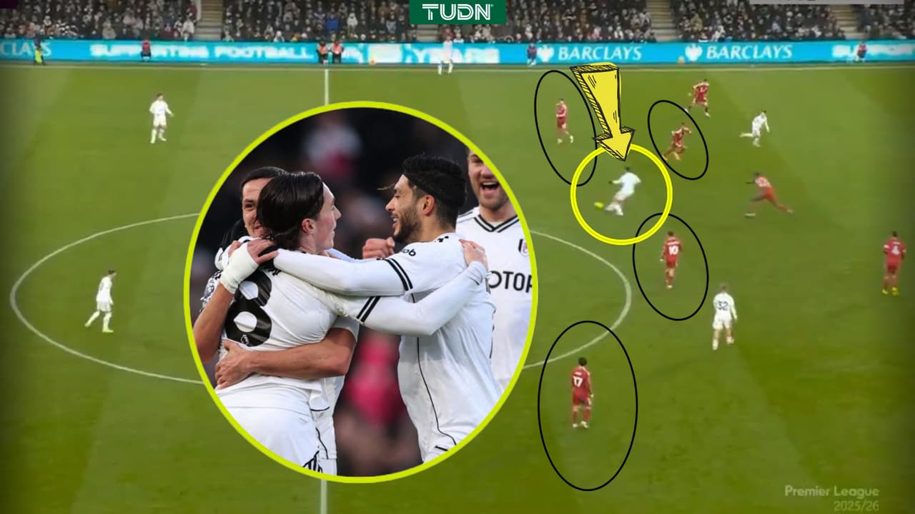 Raúl Jiménez da asistencia de lujo en el Fulham vs. Liverpool