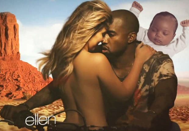 En la espalda de su papi.