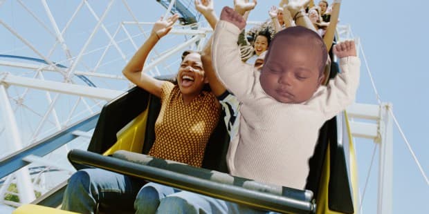 OMG! Saint en el parque de diversiones.