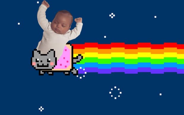 Volando por los aires.