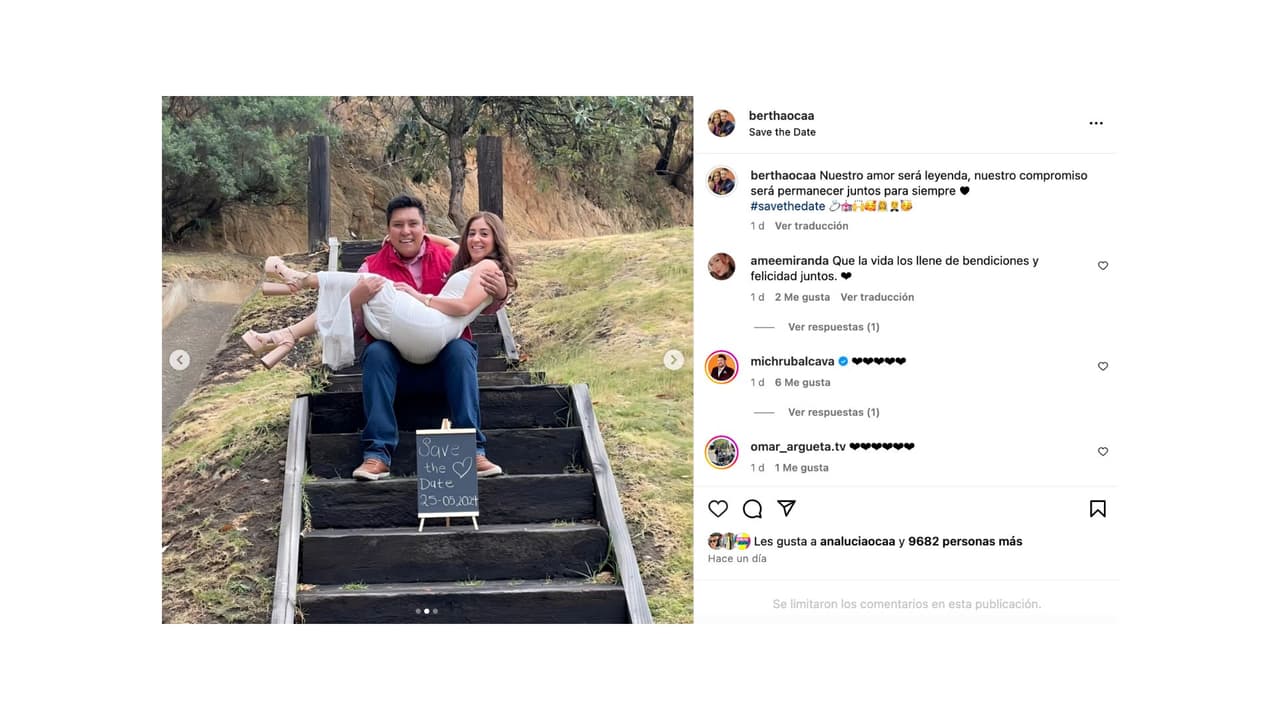 La hermana de Octavio Ocaña se comprometió en marzo de 2023.