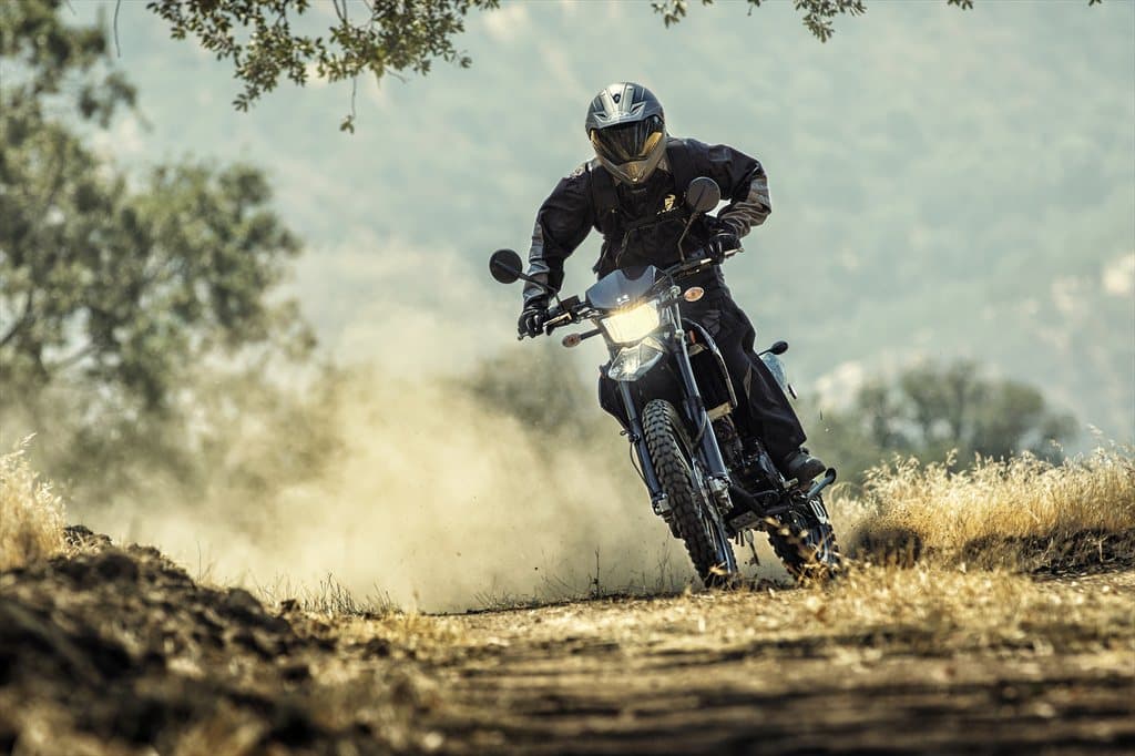 Mientras que la BMW es capaz de andar en sobre cualquier terreno, esta prefiere el asfalto. Mientras tanto, esta Kawasaki se desempeña mejor sobre terrenos más hostiles.