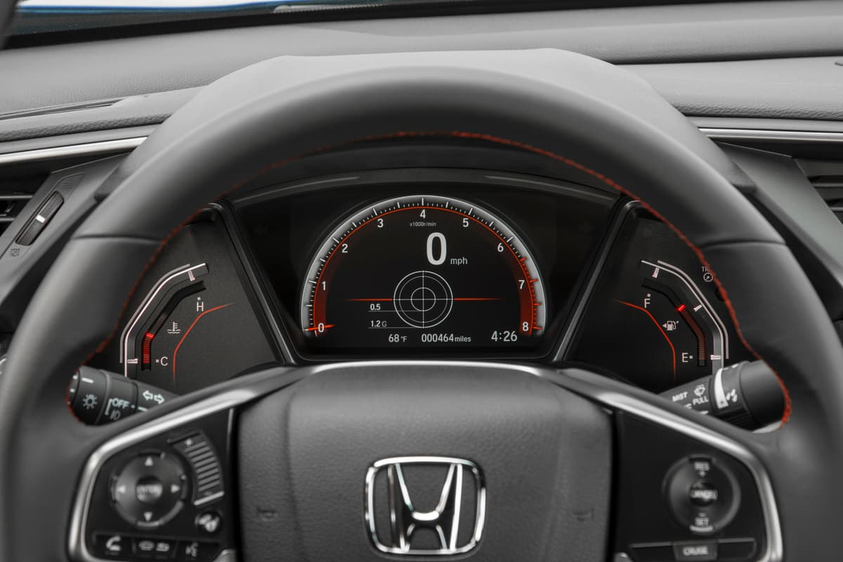 2017 Honda Civic Si Sedan Interior