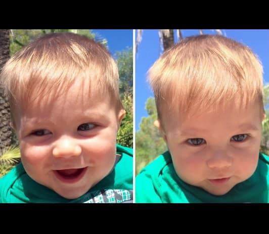 En 2015 también nos mostró la linda carita de su pequeñito en sus redes sociales.