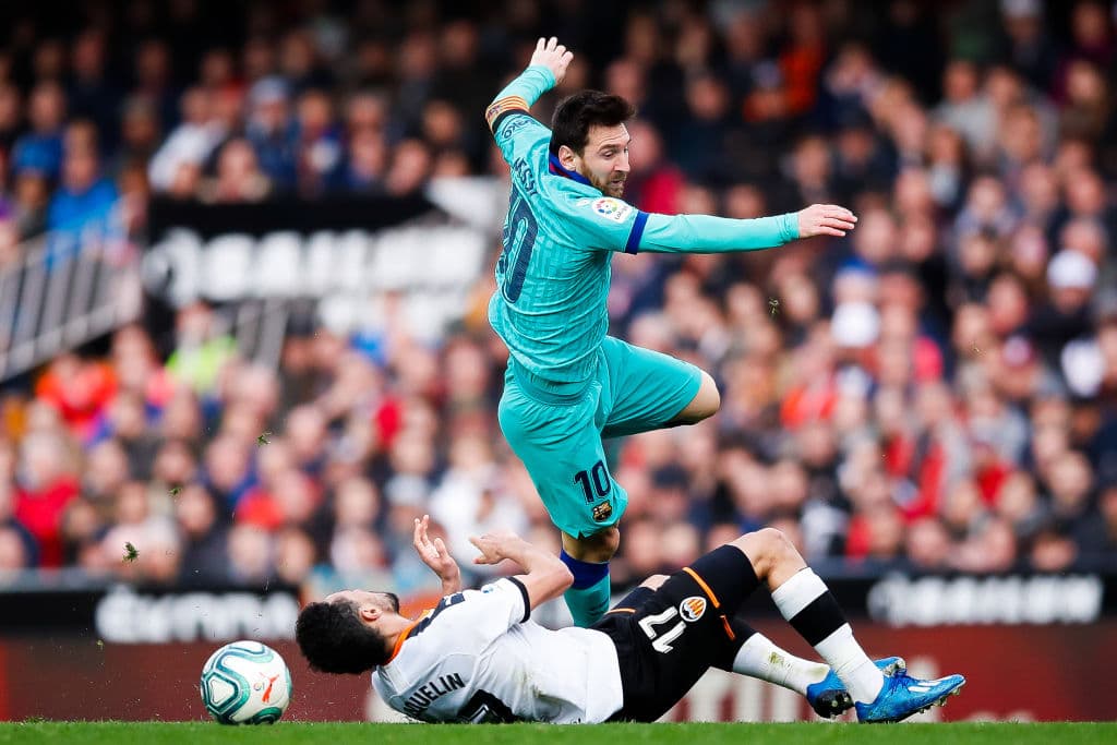 Superando al Real Madrid, el Valencia ha sufrido a Leo Messi en 28 ocasiones.