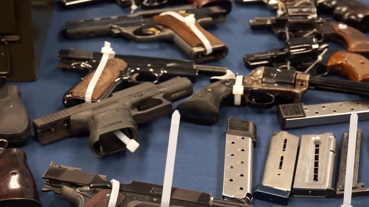 El fiscal Sini indicó que el arrestado enfrenta cargos de tráfico de armas.