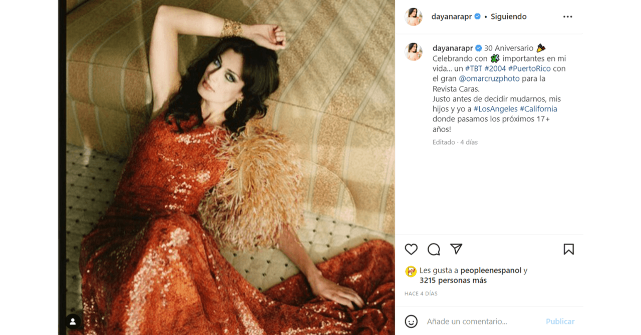 Dayanara Torres recordó cómo lucía a los 30 años