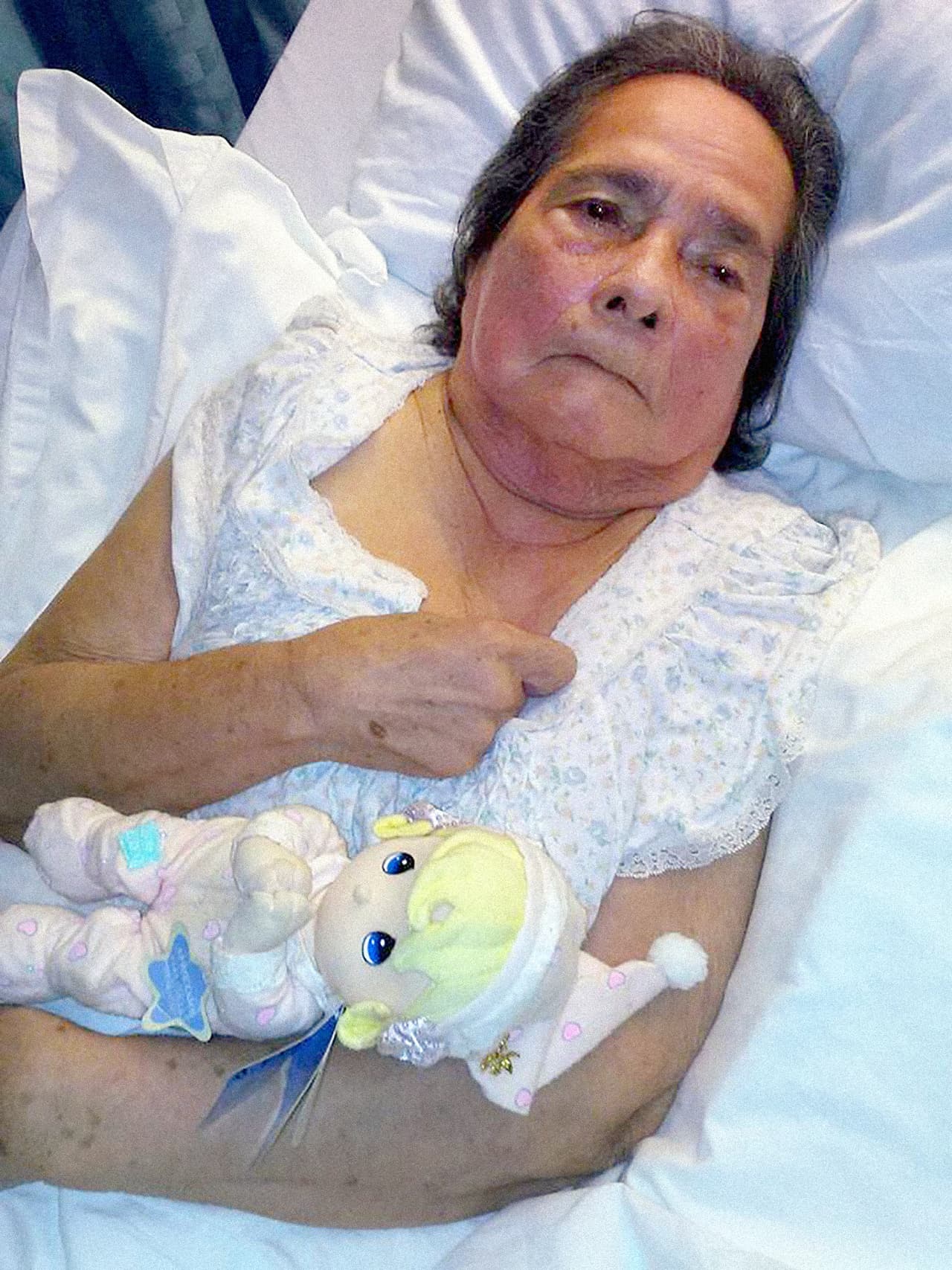 La salud de Cecilia Franco empeoró notablemente luego de la crisis de calor en el ancianato donde vivía. Esta foto fue tomada pocos días antes de morir.