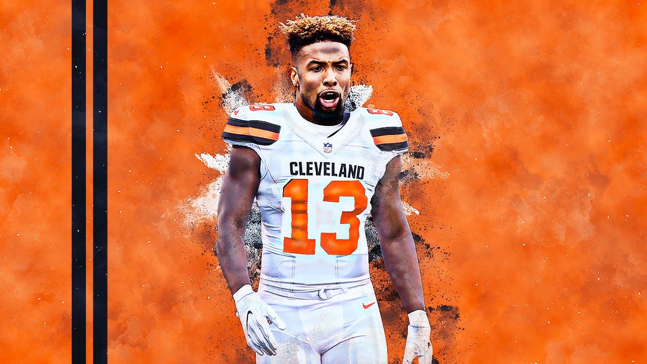 Odell Beckham es famoso por sus festejos y atrapadas espectaculares, ahora jugará con Cleveland tras negociarlo con Giants.