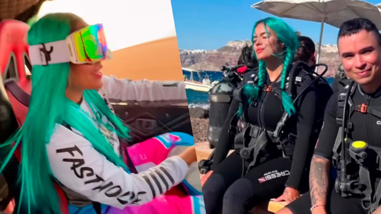 <a href="https://www.univision.com/musica/cantantes-que-comenzaron-sus-carreras-desde-ninos-fotos" target="_blank">La paisa</a> hizo oficial en sus redes sociales que le dirá ’adiós’ a su pelo de sirenita: “Para despedirnos, mi pelo azul y yo nos fuimos de
<a href="https://www.univision.com/musica/artistas-en-modo-vacaciones-fotos" target="_blank">vacaciones</a> a algunos de los lugares que están en mi lista soñada, me llevé a mis amigos, nos portamos bien, nos portamos mal, comimos mucho, bailamos mucho, tomamos un poquito más, nos despedimos por todo lo alto”,