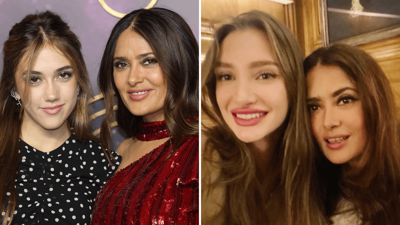 La hija de Salma es toda una fashionista: presumió su look más rockero junto a su hermanastra