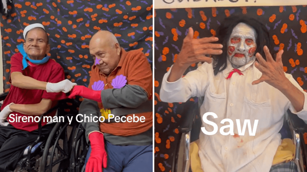 ¿Quién se ve mejor? Abuelitos enamoran TikTok con concurso de disfraces en asilo: "Que ganen todos"