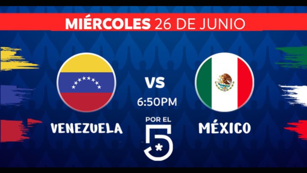 Venezuela VS México: Horario y dónde ver partido de la Copa América 2024