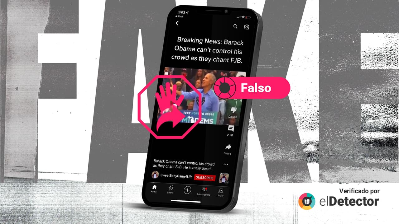 La multitud NO gritaba insultos contra Biden en ese mitin de Obama previo a las elecciones de medio término