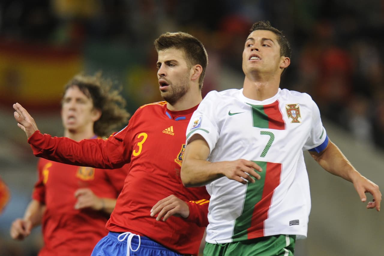 En Sudráfrica 2010, España detuvo a Portugal al eliminar a los lusitanos en los octavos de final, volviéndole a dar otro duro tropezón al de Funchal en una Copa Mundial.