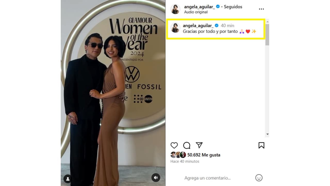 Así reapareció Ángela Aguilar en sus redes.