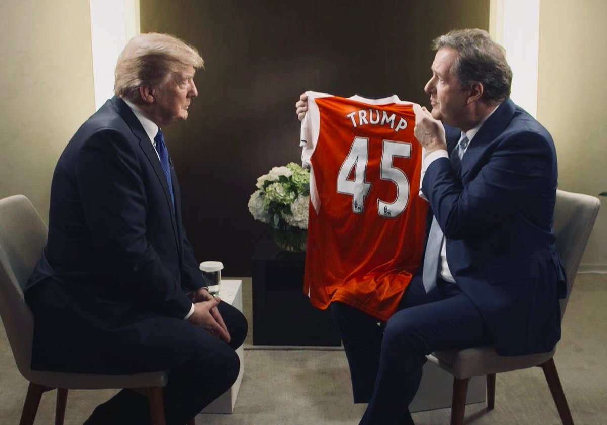 Presentador inglés quiere que Donald Trump sea el nuevo timonel del Arsenal