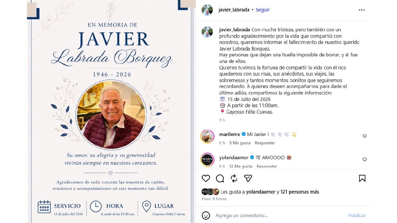 Muere Javier Labrada.