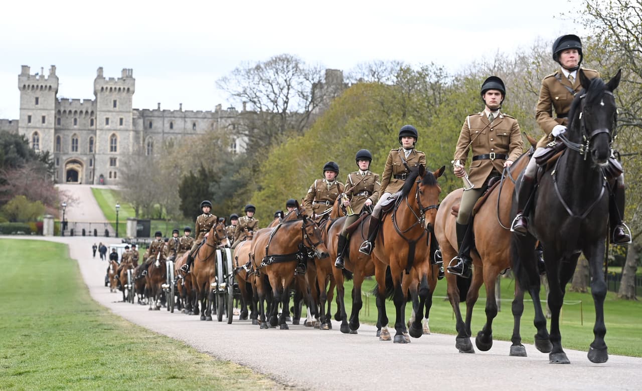 Los ensayos para el funeral del duque de Edimburgo incluyeron a los Marines de la realeza, que se unieron a sus homólogos de otros servicios.