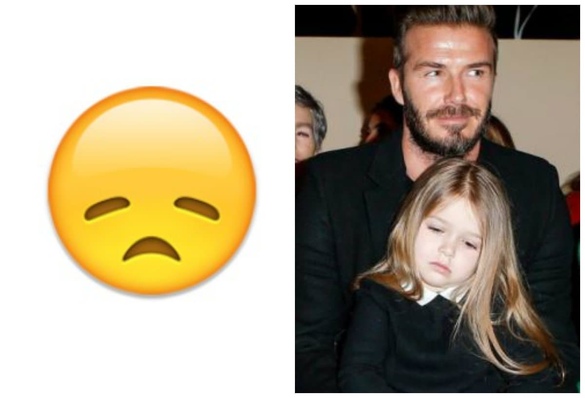 ¡Pobre Harper! Su carita de cansancio merece un lugar en esta lista.