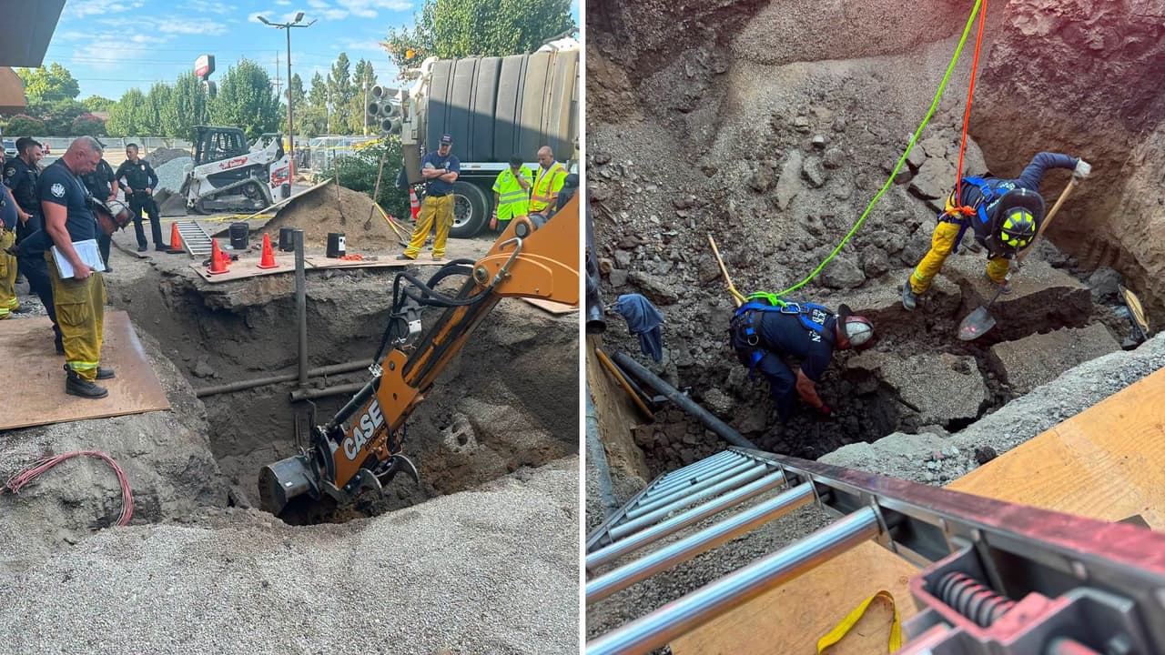 Dos trabajadores hispanos perdieron la vida tras el derrumbe de una zanja en Stockton, California.