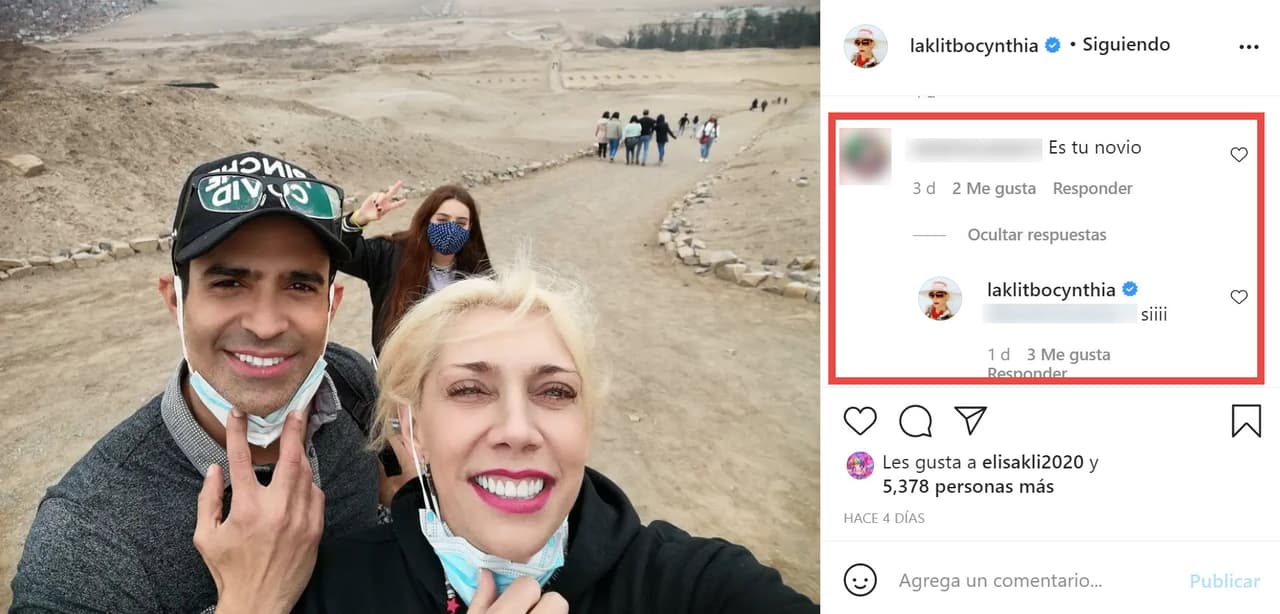 Cynthia Klitbo confirmaría que Juan Vidal es su novio.