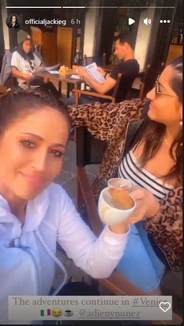 La periodista puertorriqueña mostró este 27 de septiembre lo bien que la está pasando en Venecia con sus retoños, a través de un video en sus historias de Instagram en el que aparece tomando un café en compañía de su hija menor.