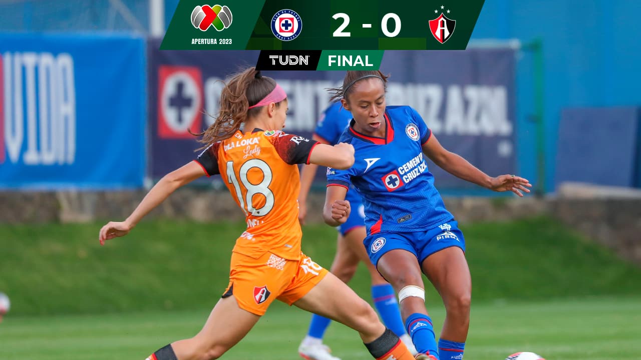 Cruz Azul sufre, pero derrota a Atlas en casa en la Jornada 10