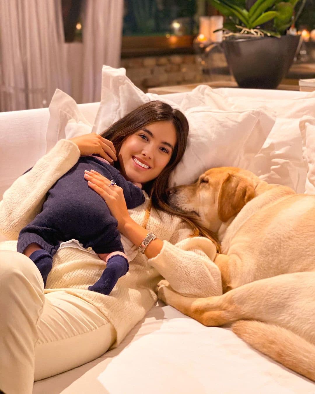 El millonario de 53 años y la venezolana hablaron desde cómo se sintieron en el momento del nacimiento hasta por qué decidieron llamarla así. Vacchi aprovechó para contar que Blu nació con un problema clínico.