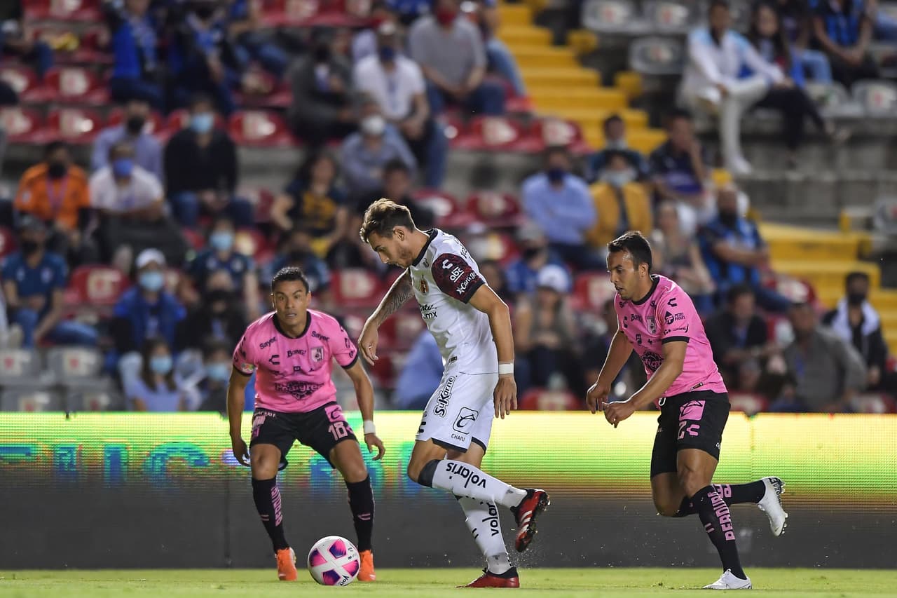 Kevin Ramírez no deja que Tijuna se lleve los puntos de visita y anota el tanto del empate 1-1.